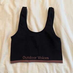 Ribbed Outdoor Voices Sports Bra